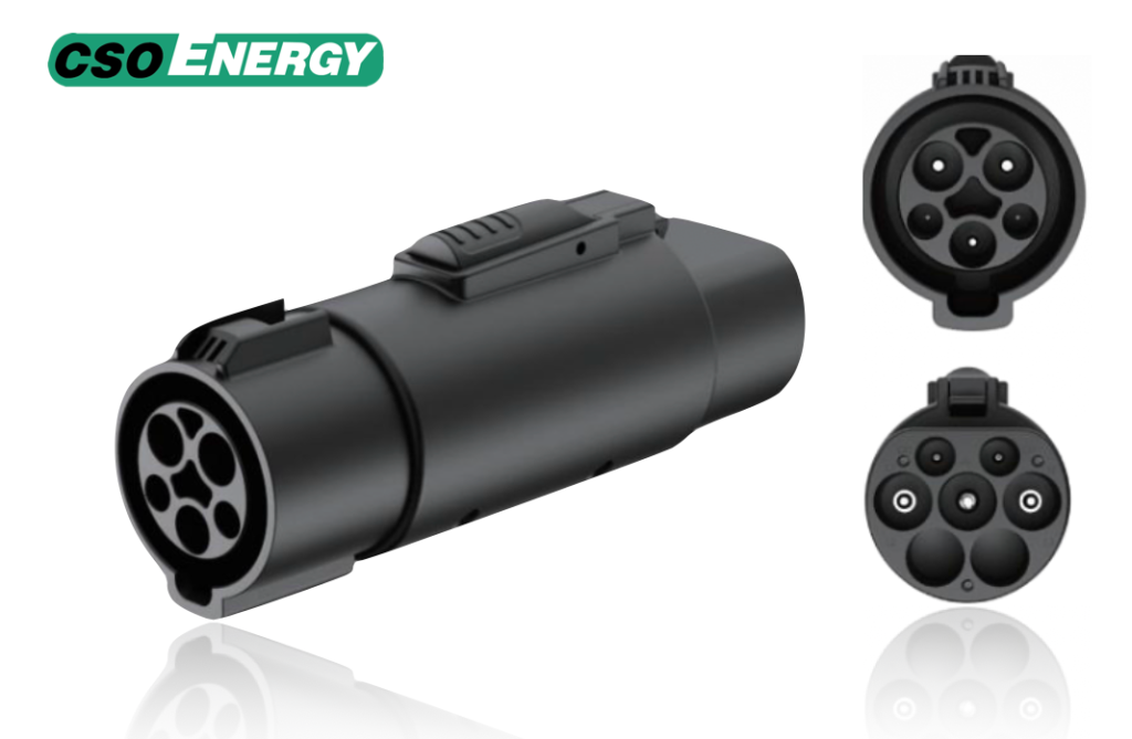 J1772 to GBT AC Charging Adapter 32A 250V for Chinese EV Export