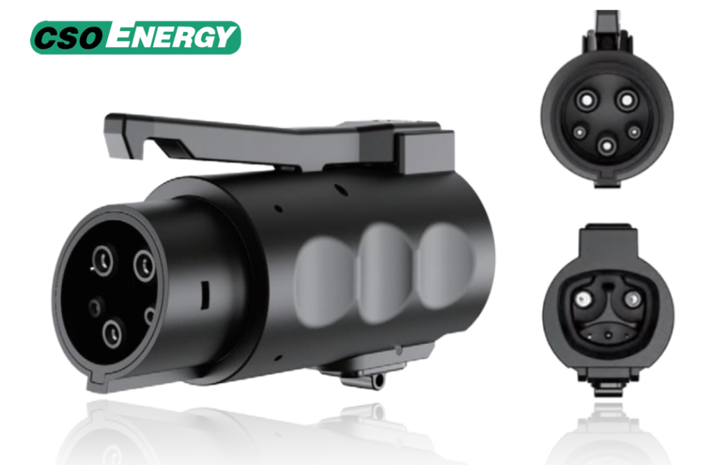 NACS to J1772 AC Charging Adapter with Lock 80A 250V for Non-Tesla EVs