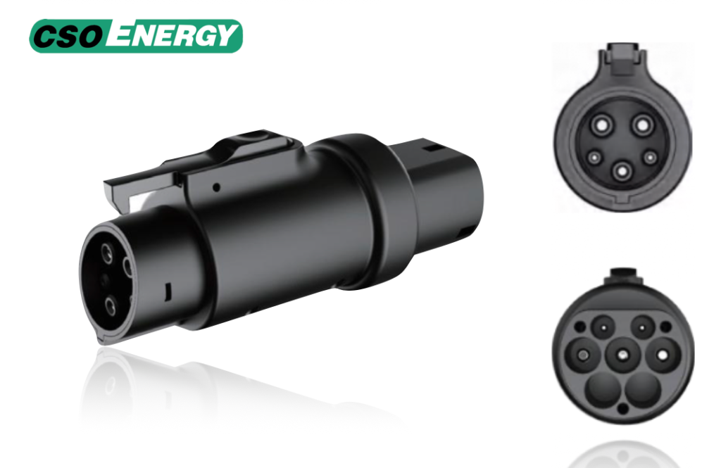 Type 2 to J1772 AC Charging Adapter 32A 250V for US Spec EVs