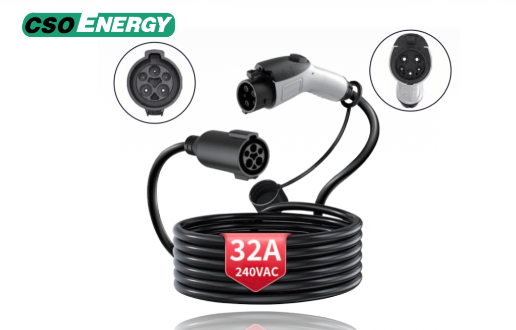 Type 1 J1772 EV Charging Extension Cable